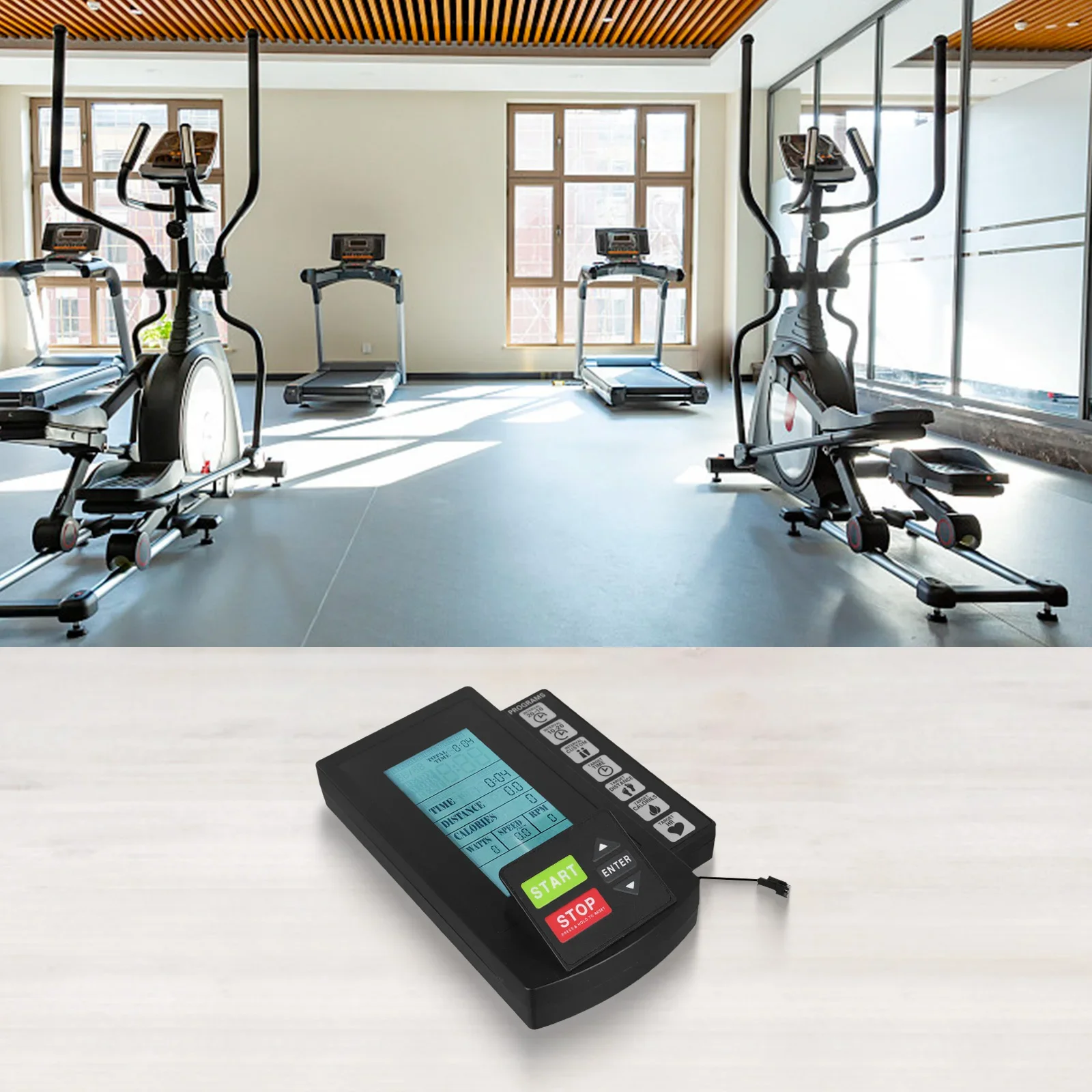 

1*Counter Display Monitor Speedometer Exercise-Bike Wind Resistance- Counter Display Monitor Speedometer Wireless Connection