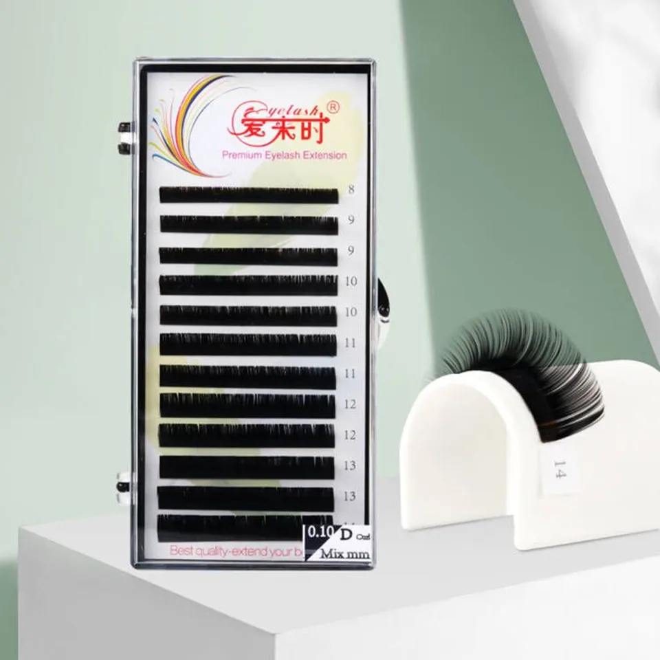 1 Tray Individual Eyelash Extension False Lashes B C CC D Curl All Size Eyelashes Cilias Makeup Tool