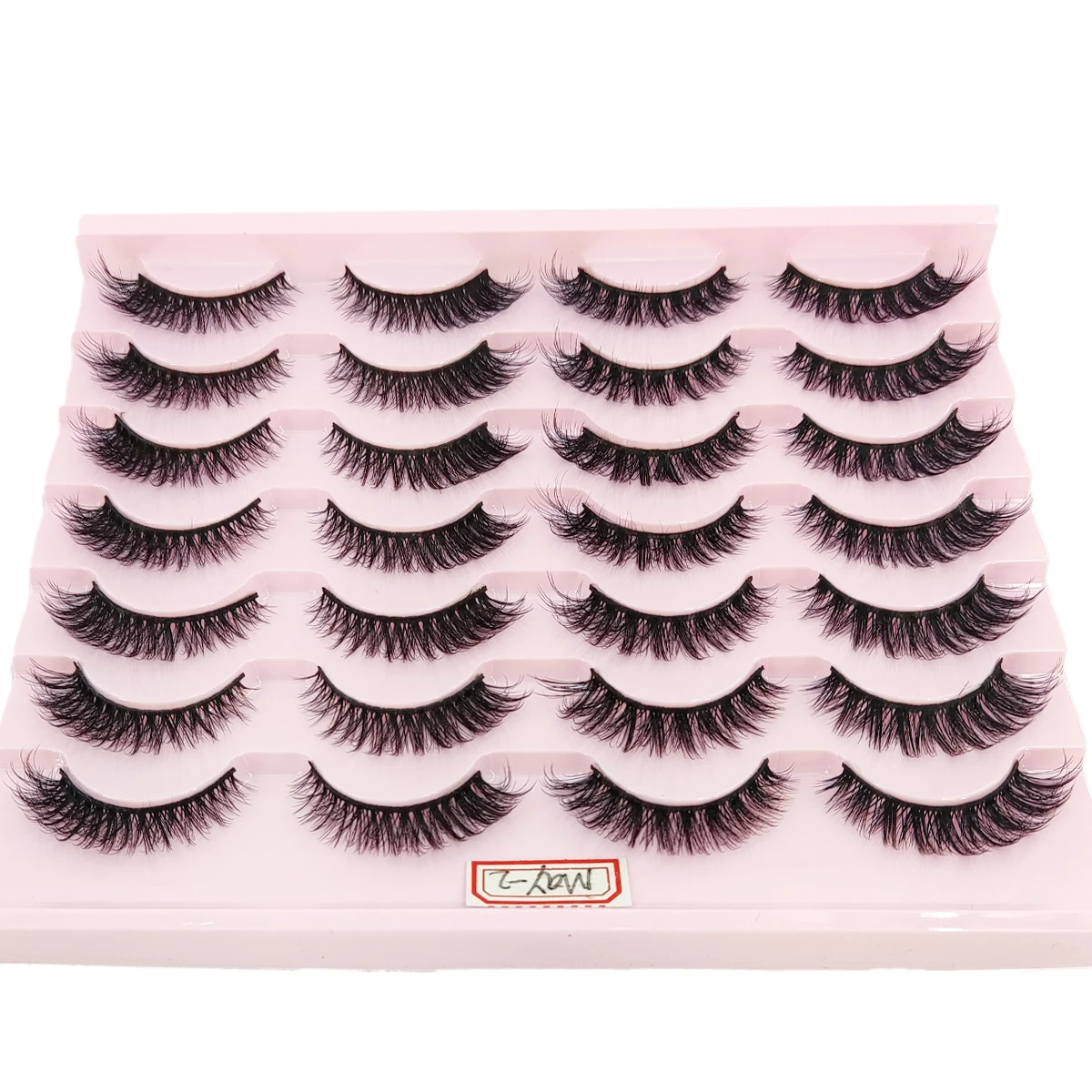 New 14 pairs of 3D simulated mink fur false eyelashes short and dramatic false eyelashes wholesale full range of false eyelash