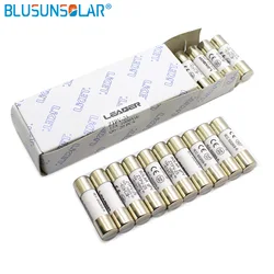 1 Piece 1000V 10*38MM 2A 6A 8A 10A 12A 15A 20A 30A DC PV Solar Fuse Metal Alloys High Voltage For Power System Protection