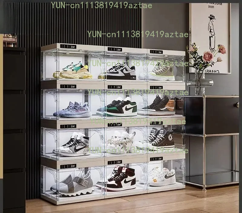 Smart Shoe Cabinet — Transparent Acrylic Fully Automatic Electric Shoe Storage Cabinet (with Lighting Function)