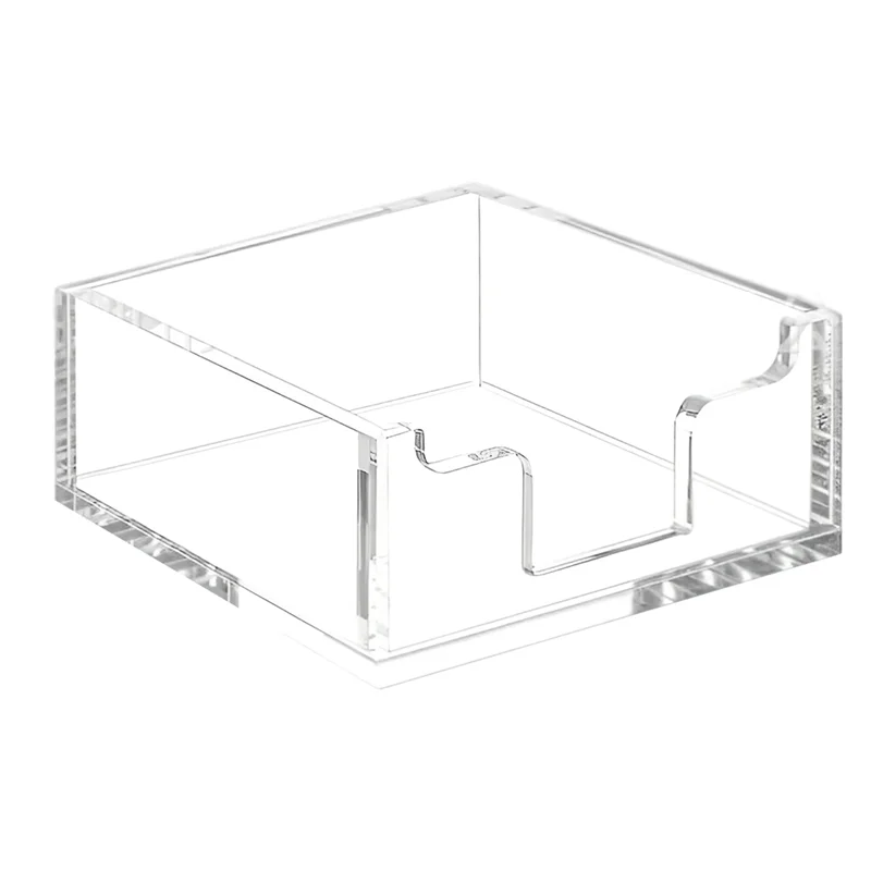 Acrylic Tissue Box Hotel Restaurant Washstand Access Convenient Desktop Tissue Box Storage Finishing Supplies.