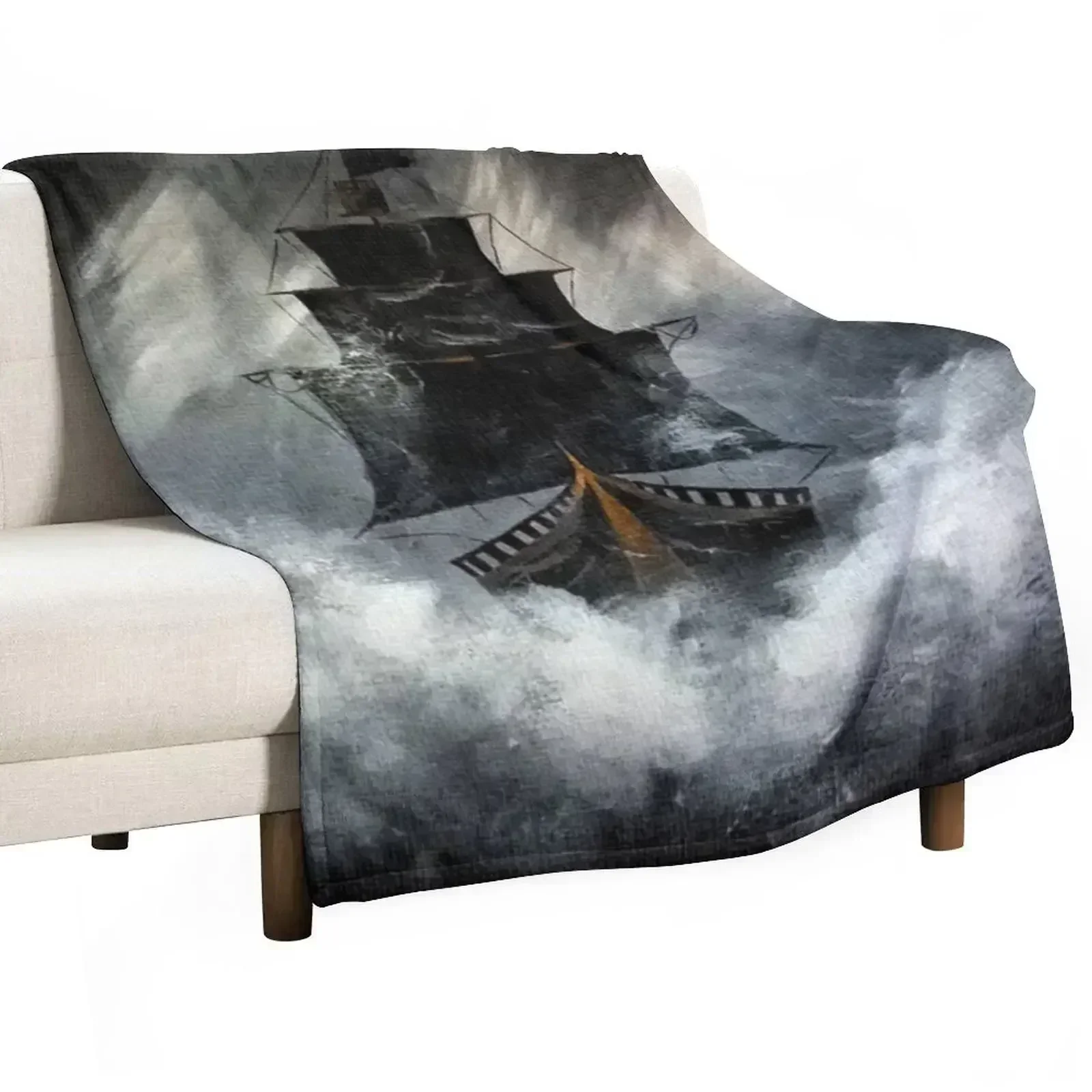 Pirate Ship Throw Blanket Thermals For Travel Sofa Quilt funny gift Sofas Luxury Extra Large Throw Blankets