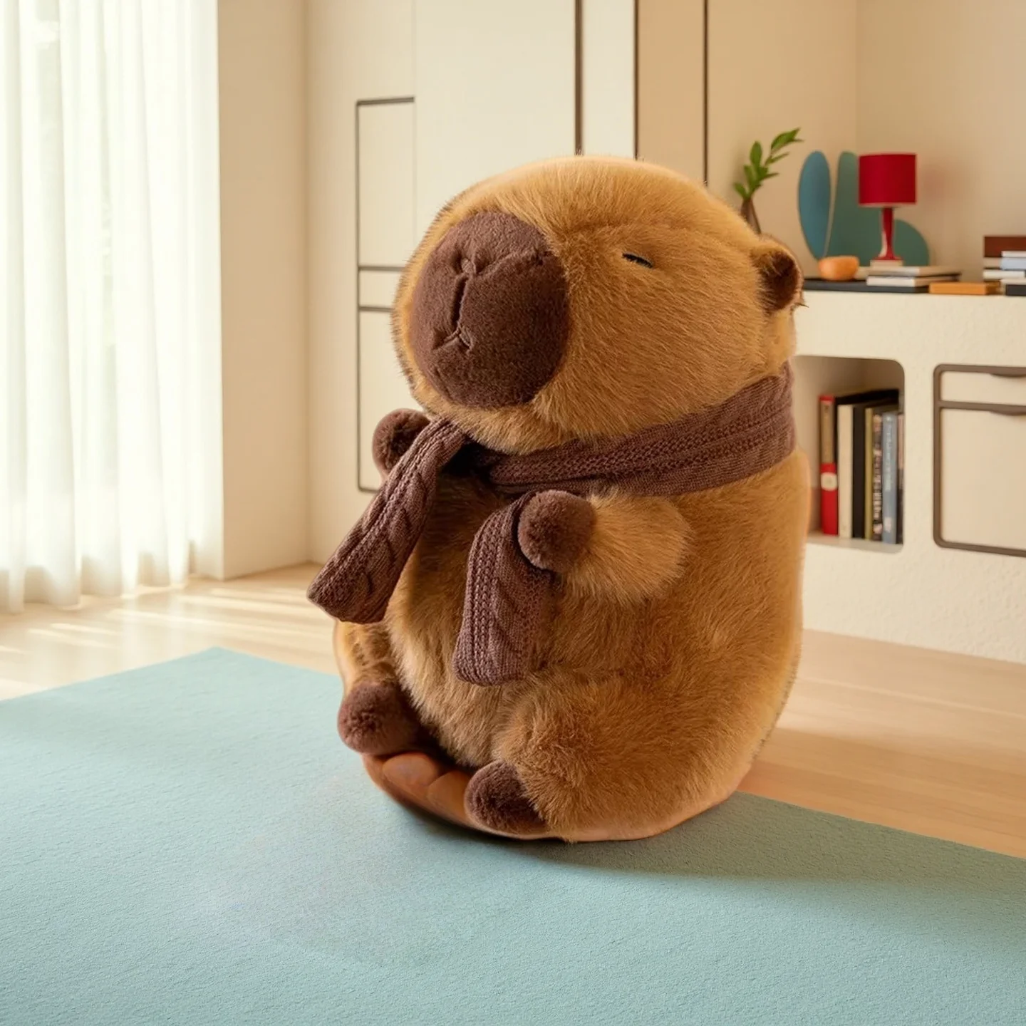 

Плюшевая кукла Kawaii для детей, милый шарф, рыба-фугу, игрушка-животное, детский подарок на день рождения, кукла-капибара, хит продаж, 25-30 см