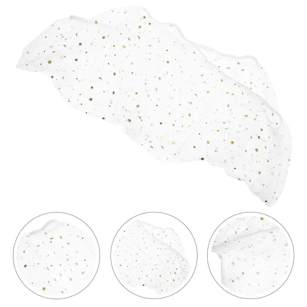 غطاء الطيور بتصميم نجمة القمر، شبكة بوليستر متينة لقفص الببغاء، قابلة للتنفس، خفيفة الوزن للحماية من الأشعة فوق البنفسجية في الأماكن المغلقة #1