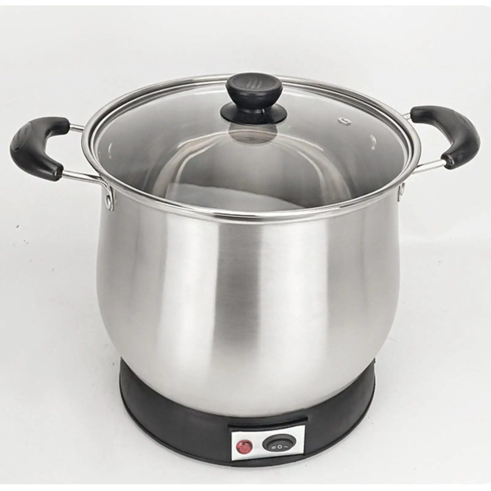 Stainless Steel Stockpot with Lid Electric Pot Easy to Clean Simmer Pot Steaming Pot Cook Pot for Thai Sticky Rice Pasta Meals