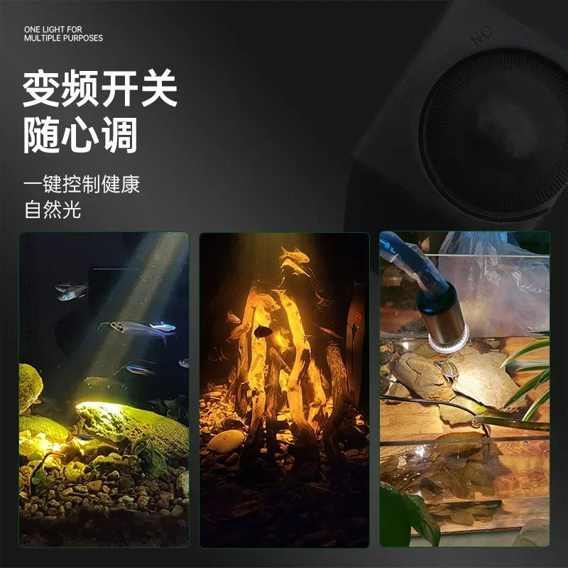 Turtle Back Lamp Supplies Uvb Heating  Turtle Uva Climbing Pet Lamp Ceramic Full Spectrum Sun Lamp Pet