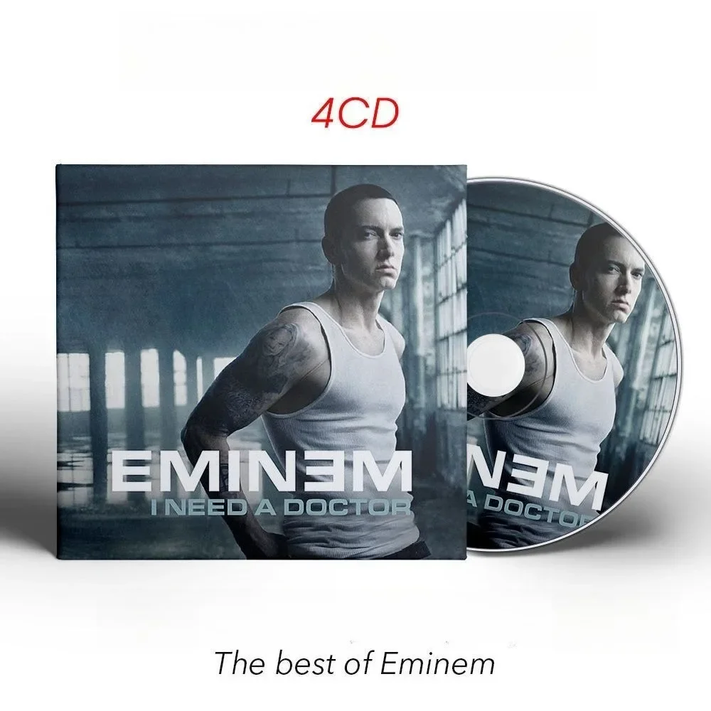 Eminem New & Greatest Hits 4CD - Legendary Hip-Hop Rap Collection - Iconic Western English Tracks for Rap Lovers