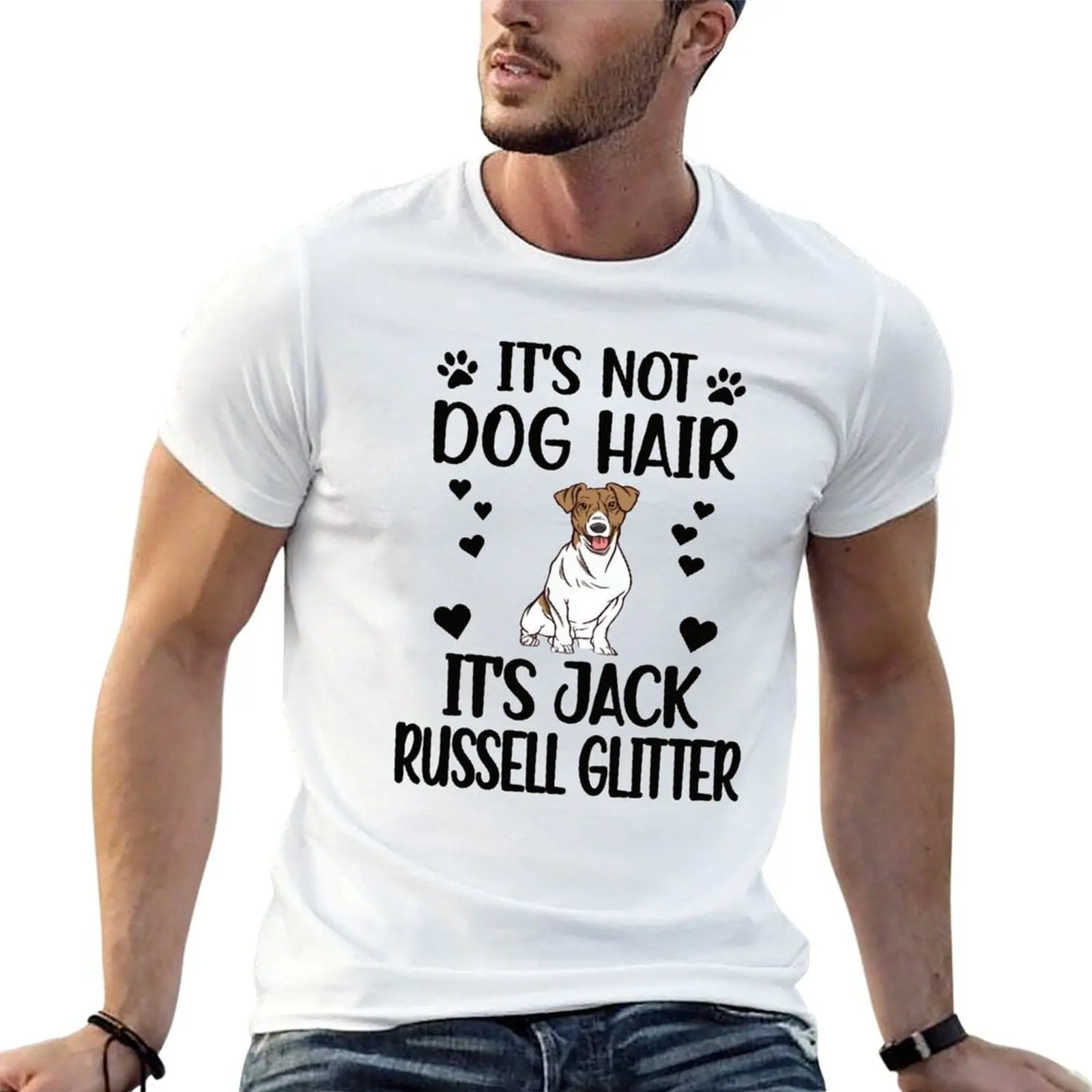 Jack Russell Terrier Lover Jack Russell Dog Owner T-Shirt man t shirt cotton t shirts for man pack white T-Shirt