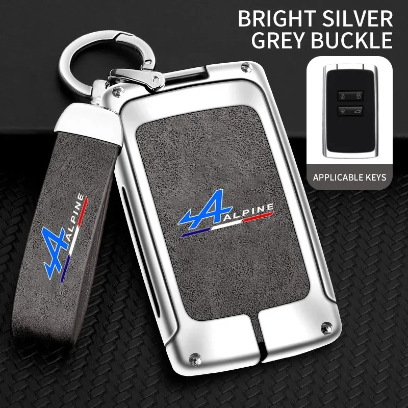 Funda protectora para llave de coche de aleación de zinc, carcasa protectora para Alpine A290 GTS A110 Espace AustralDuster Lodgy Spring Koleos Captur Kadjar