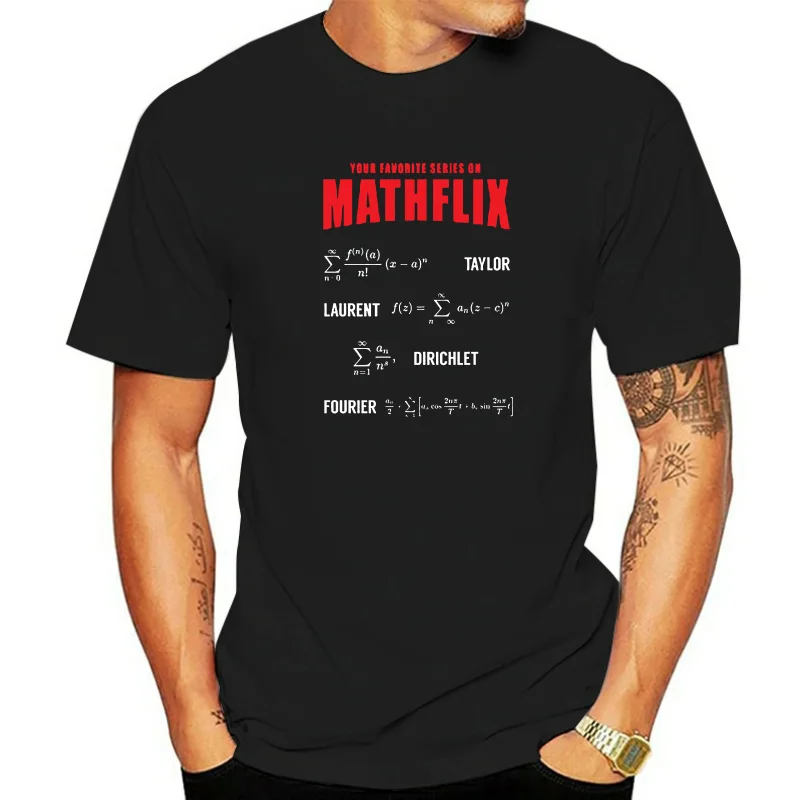 

Men Short sleeve tshirt Mathflix Math T Shirt Women t-shirt