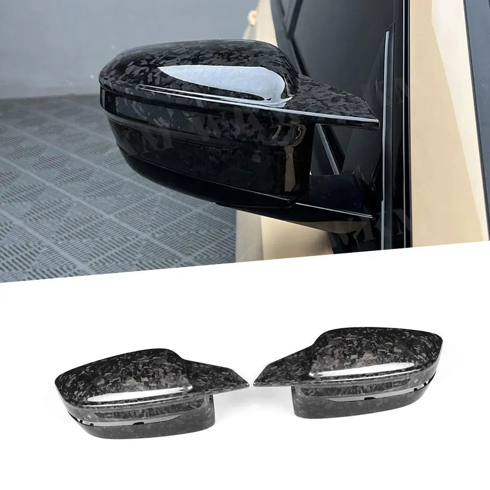 

Carbon Fiber Rear View Side Mirror Cover Caps For BMW 8 Series G14 G15 G16 2019-2022 Forged Carbon Bodykit Accessories