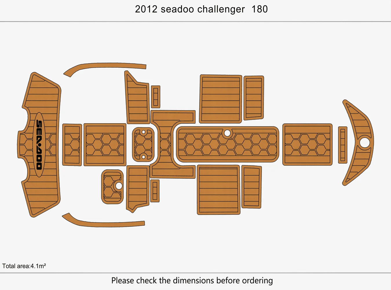 2007-2012 sea doo 180  Challenger 1/4
