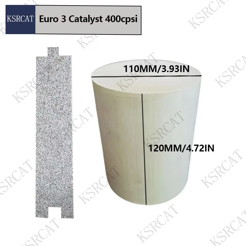 Catalytic Converter Euro 3 Ceramic 400cpsi 100x120mm Automotive Exhaust Parts Car Converter Suitable for Vehicle