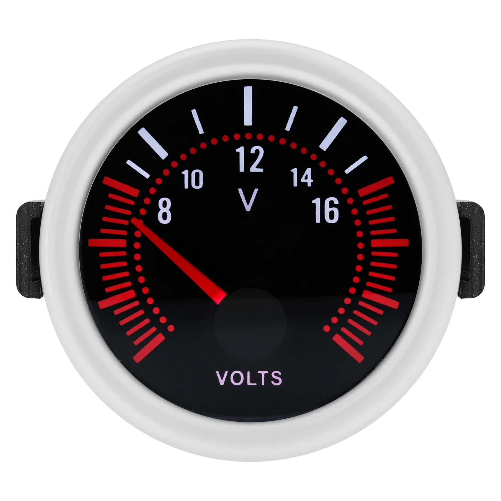 Rooklens 2 "52Mm Voltmeter Auto Auto Gauge Spanning 8-16V Volt Meter Voor Universele Benzine Raceauto 12V Aangepast
