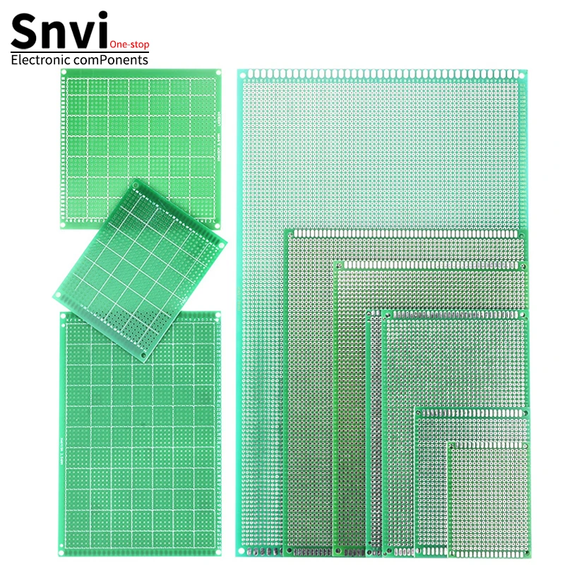 Snvi 2x8 3x7 4x6 5x7 6x8 7x9 8x12 9x15 cm Single sided Prototype Diy Universal Printed Circuit PCB Board Protoboard For Arduino