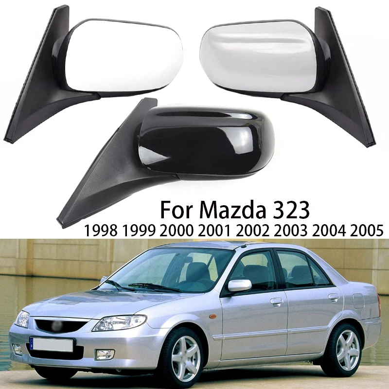 

Автомобильное зеркало заднего вида в сборе для Mazda 323, 1998, 1999, 2000, 2001, 2002, 2003, 2004, 2005, автоматическая ручная регулировка, Электрическая регулировка