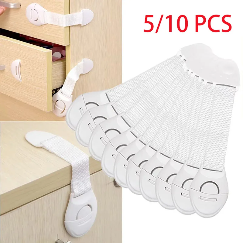 

5/10 шт., многофункциональный замок для детской сумки, детские замки для шкафа, защита от детей, замок для ящика, защита от защемления, детское оборудование