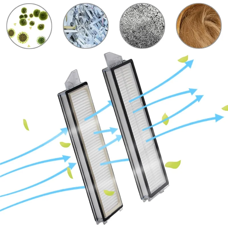 24PCS Accessories Kit For Roborock S8 Max/Maxv Ultra Robot  Vacuum Main Side Brushes Filters Mops Dust Bags Edge Mop-LICG