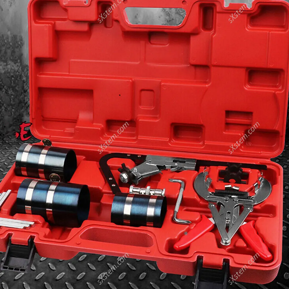 

11PCS/Set Piston Ring Service Tool Set Auto Engine Motor Cleaning Piston Ring Expander Compressor Tool Set