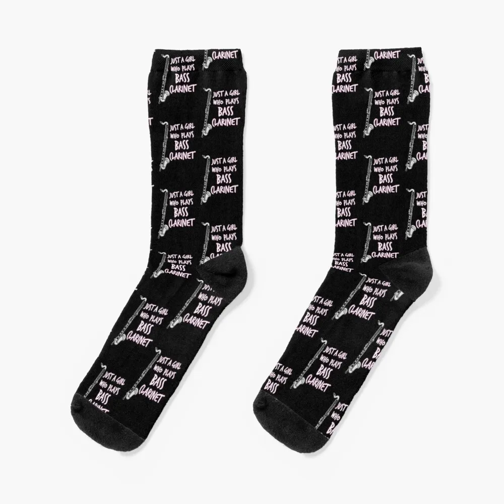 

Just A Girl Who Plays Bass Clarinet Female Clarinetist Socks Socks Winter Women'S Socks