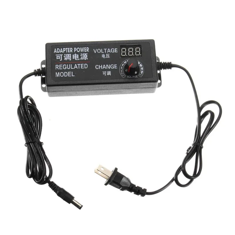 Adjustable AC To DC Power Supply 3V 5V 6V 9V 12V 15V 18V 24V 3A 5A Power Supply Universal 8 Pin DC 48W 60W 72W Adapter