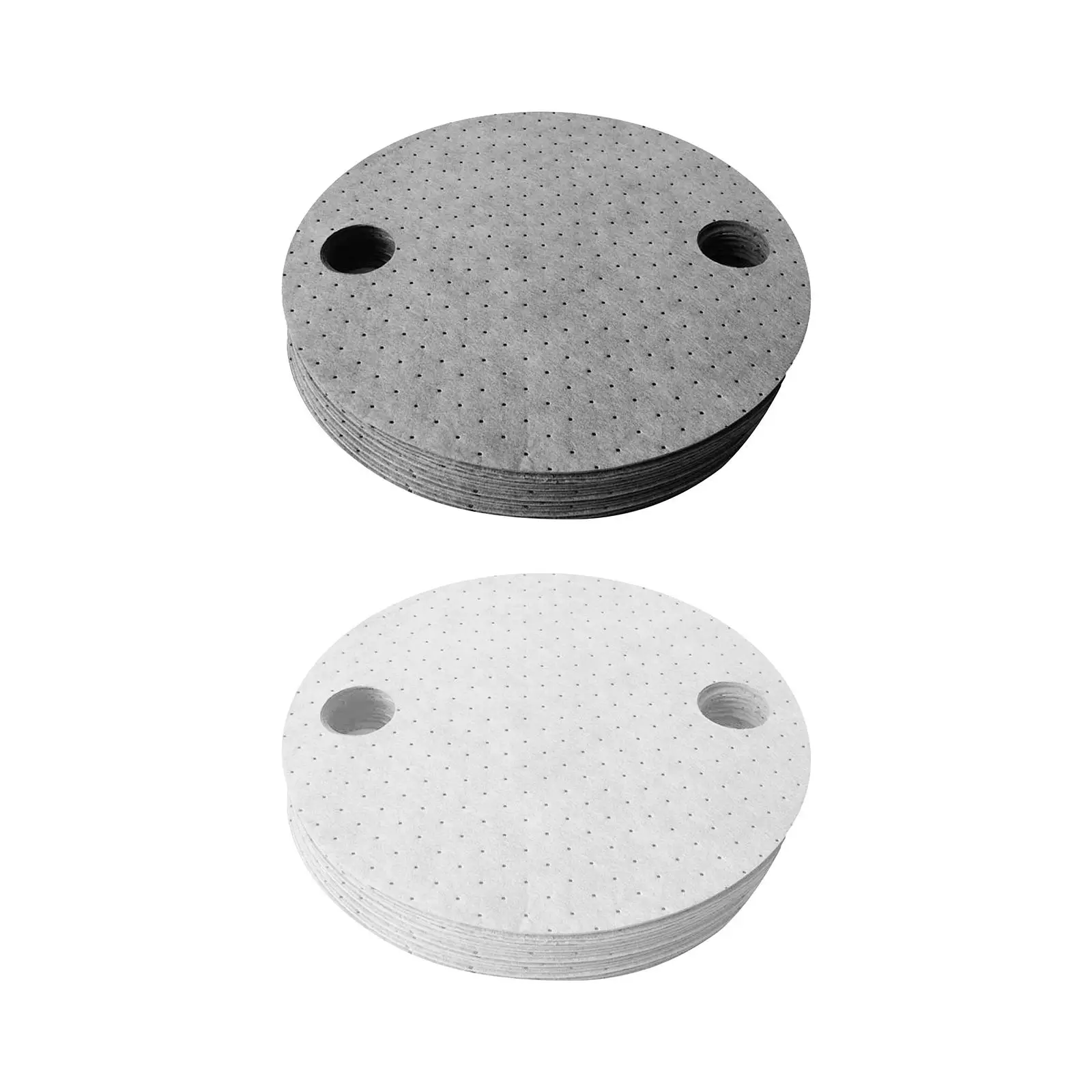 25 Pieces Drum Top Absorbent Pads Lid Oil Mats for Coolant Grease Workshop