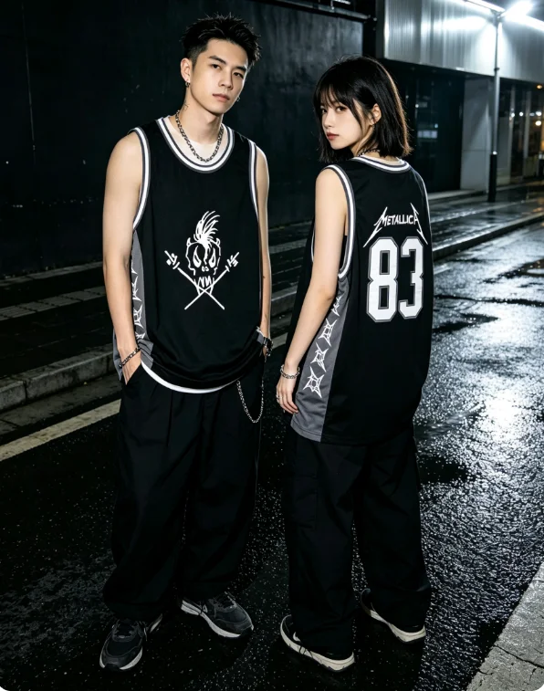 2026 Metallica Album Basketball Jersey Sleeveless Vest Summer Y2k M72 Tour Rock Fashion Quick Drying Sweatshirt FamilyMatching