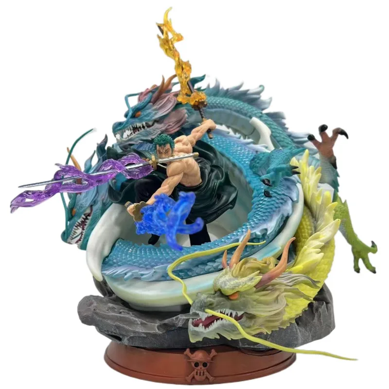 BP Studio PVC Version One Piece GK Roronoa Zoro Santoryu 3 Dragons Action Figure Anime Figurine Model 28cm Statue Collection Toy