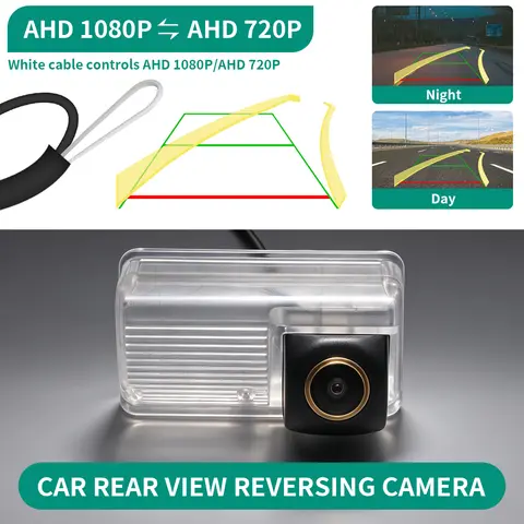 AHD 1080P Dynamic Trajectory Car Rearview Backup Camera For Toyota Avensis T250 T27 For Toyota Celica GT T230 2000~2005