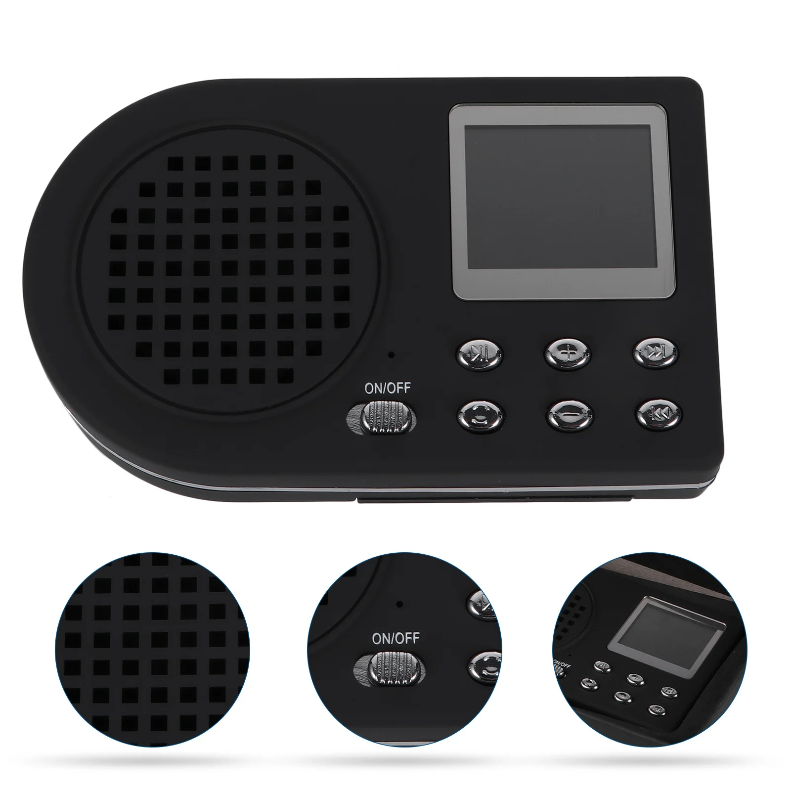 مشغل Mp3، شاشة أحادية اللون، جهاز تشغيل الموسيقى المحمول، تصميم مشبك صوت عالي الدقة للأماكن الخارجية #1