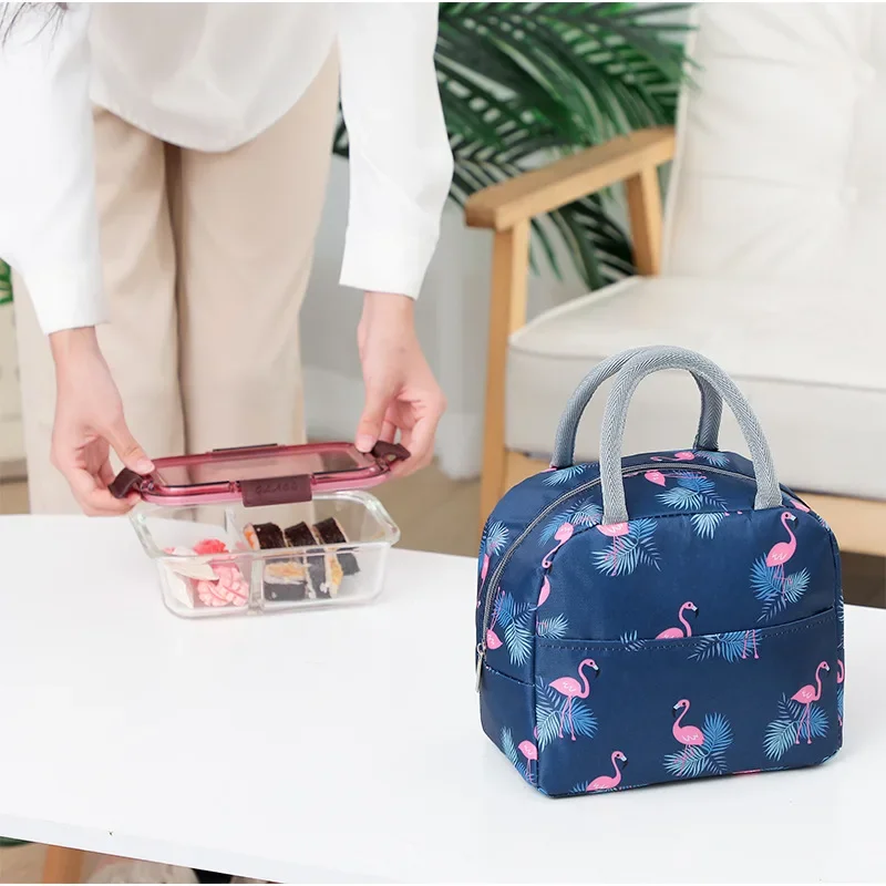 

Fashion Pattern Cooler Lunch Bag Insulated Thermal Food Portable Lunch Box Functional Food Picnic Lunch Bags For Women Kids