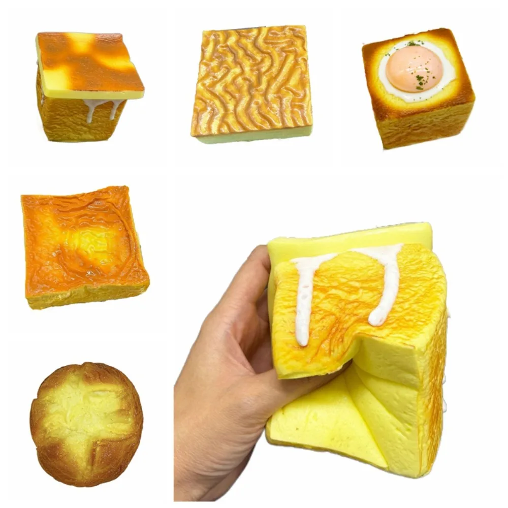 Simulation Food Bread Slow Rebound Toy Slow Rising Large Squeeze Bread Food Play Toys PU Soft Cake Slow Rebound Toy Kids Gift