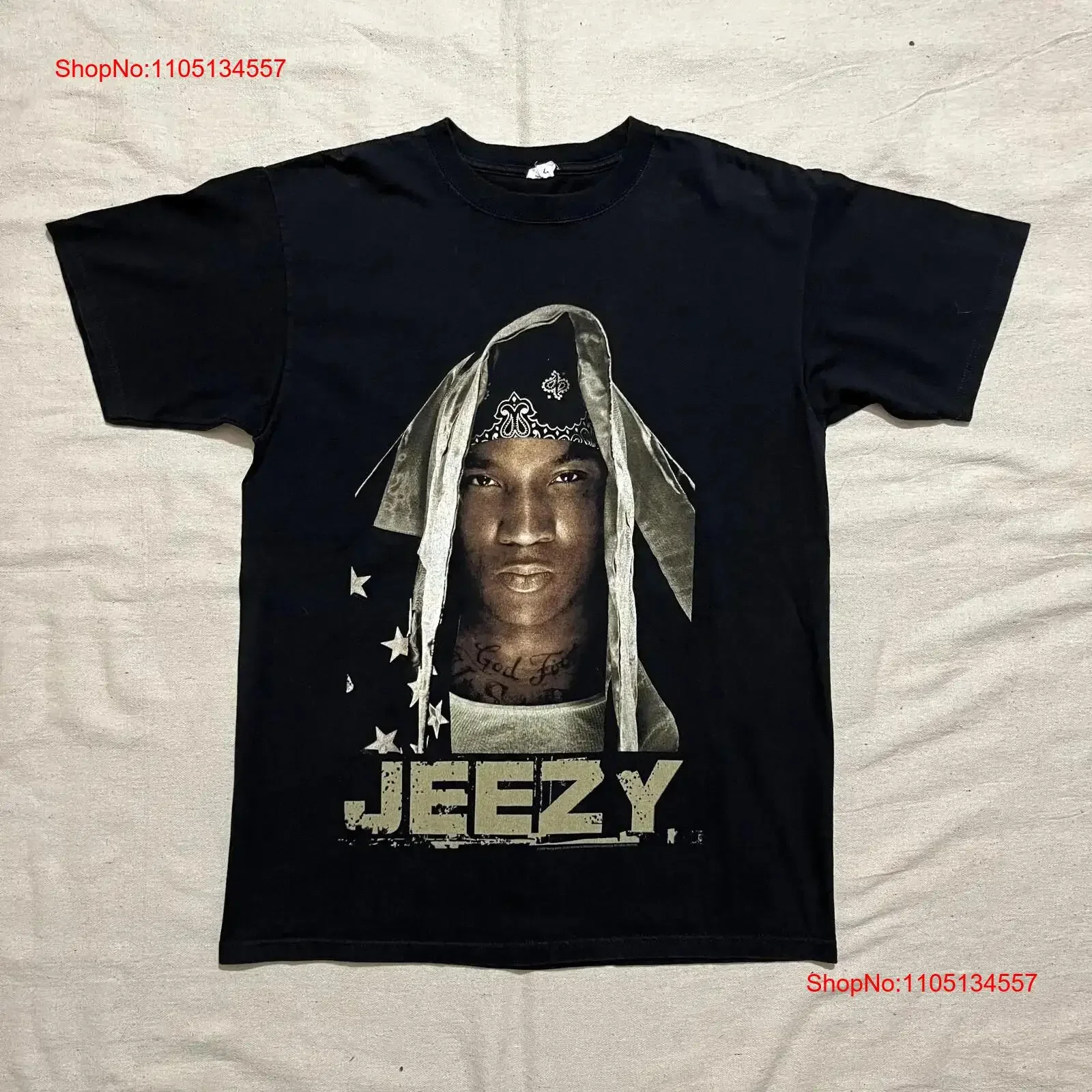 Caliente joven Jeezy negro algodón todas las tallas S 5XL para Fans camiseta MI126 vintage lavado moda estirado homme Top para uso diario