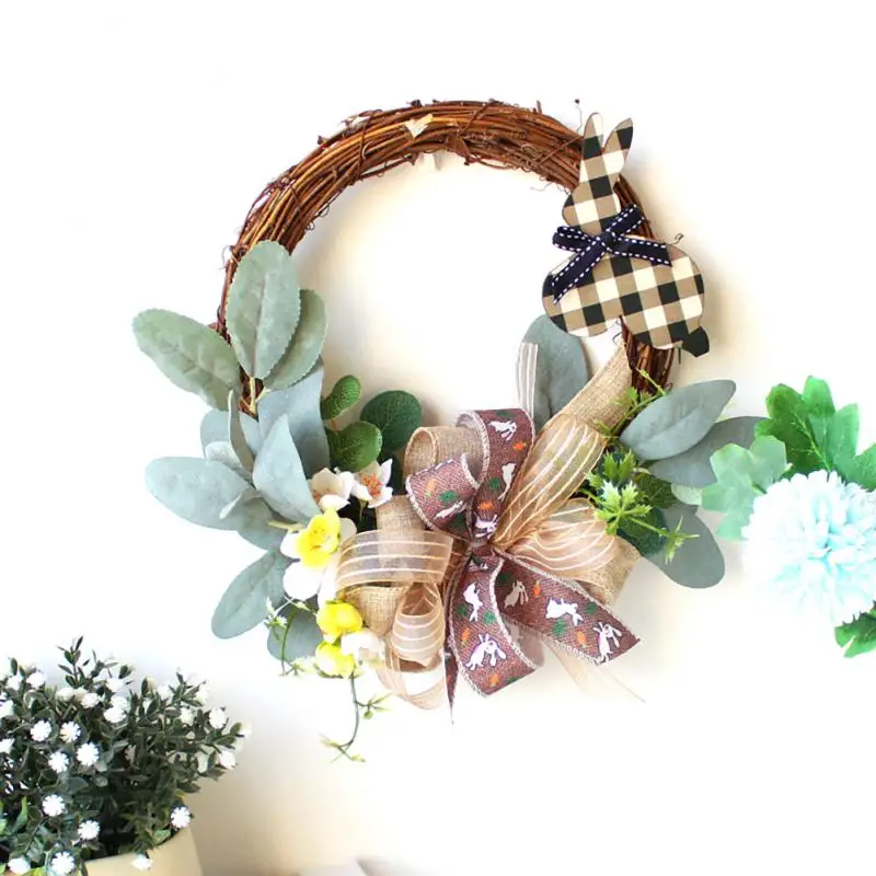 

Wall Windows Decoration Beautiful Cute Wedding Decor Easter Party Supplies Happy Easter Spring/summer Front Door Wreath Wreath