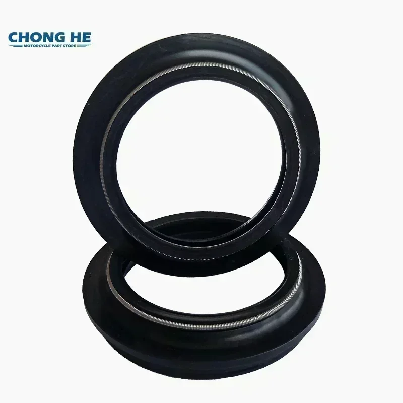 41x54x11 Front Shock Fork Damper Shaft Oil Dust Seal Retainers for Harley DAVIDSON FLSTF FAT BOY 1450 FLSTI HERITAGE SOFTAIL F/I