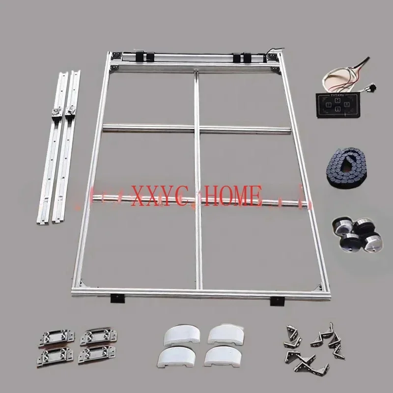 RV Caravan Electric Lift Bed Adjustable Intelligence Bed Motorhome Aluminum Profile Lifting Bed