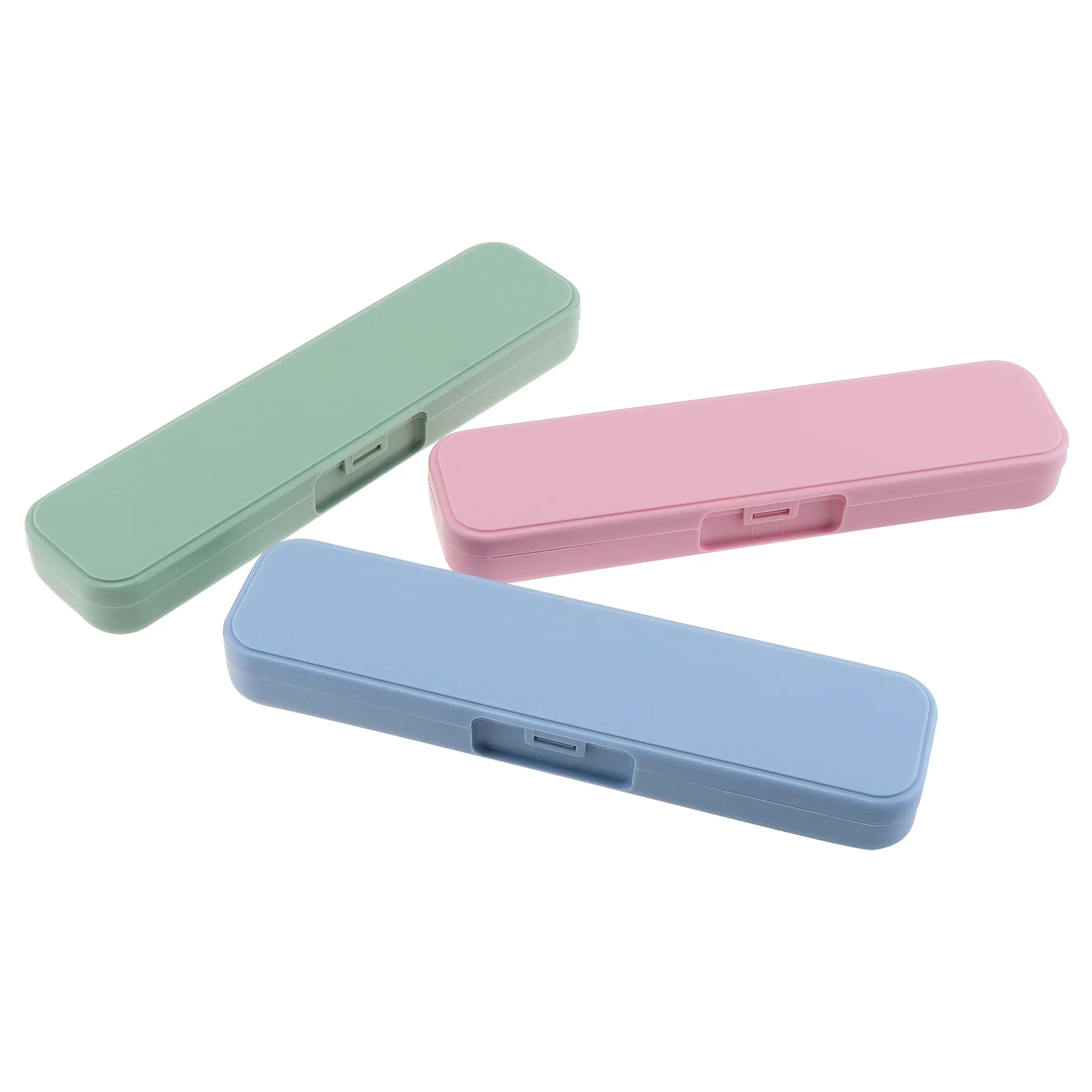 1pc Universal Portable PP Conjoined Side Opening Cutlery Receptacle Tableware Storage Box with Fixed Buckle 3 Colour