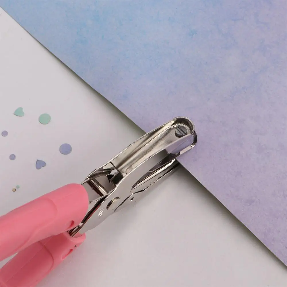With Soft-Handled Border Scrapbooking Hole Punch School supplies Office Binding Stationery Paper Cutter