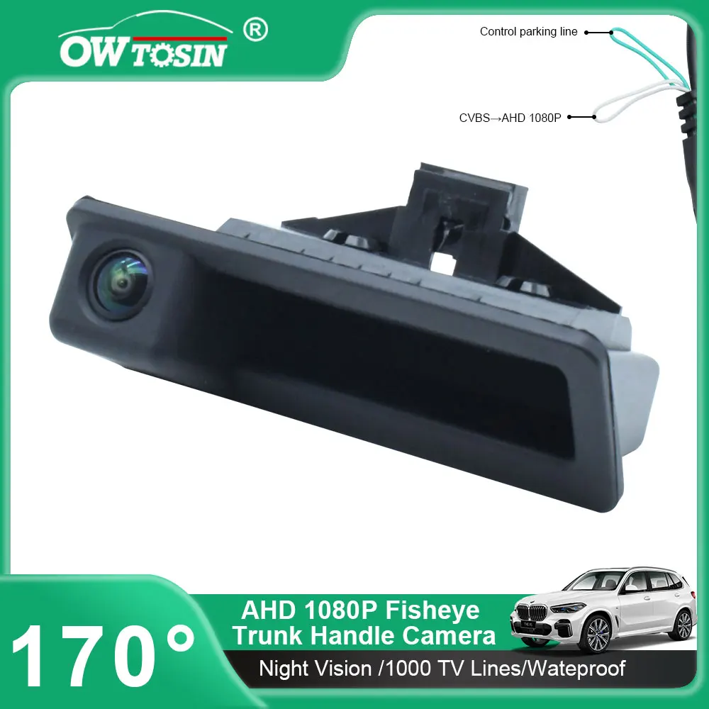 170° AHD 1080P Vehicle Trunk Handle Rear View Camera For BMW X1 X3 E39 E53 E82 E88 E84 E90 E91 E92 E93 E60 E61Reverse Car Camera