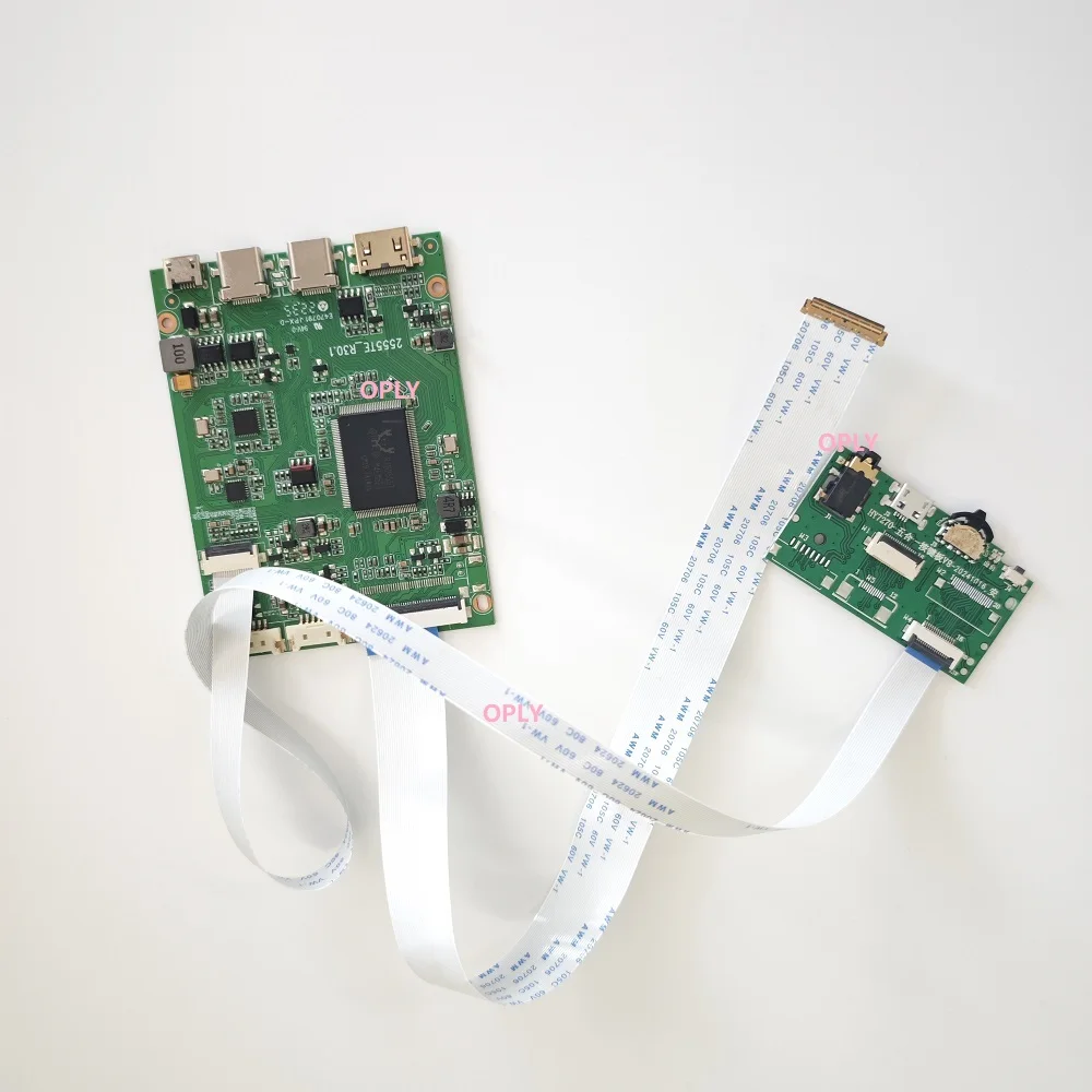 Placa controladora 2 tipo c mini hdmi, compatível com ne140qdm NE140QDM-N41 lm140gf1f01 14 "2560x1600 edp kit de tela de painel led diy