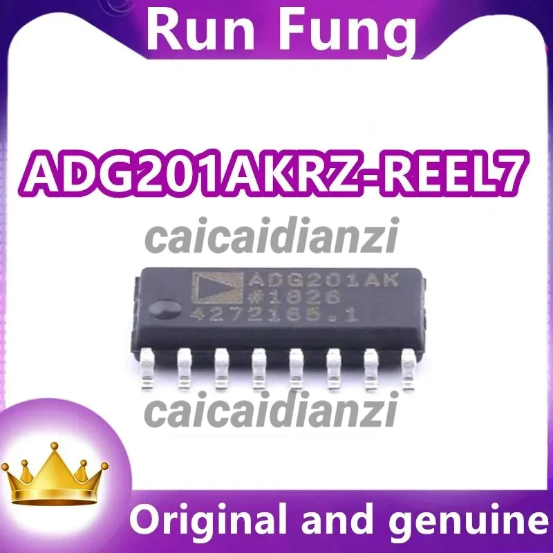 5Pcs/Lot  New Original  ADG201AKRZ-REEL7  ADG201AKRZ  4 Circuit IC Switch 1:1 90Ohm 16-SOIC