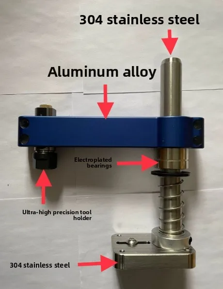 High-precision reinforced gem surface press, leveler, clamping outer diameter 6.0 full set of universal
