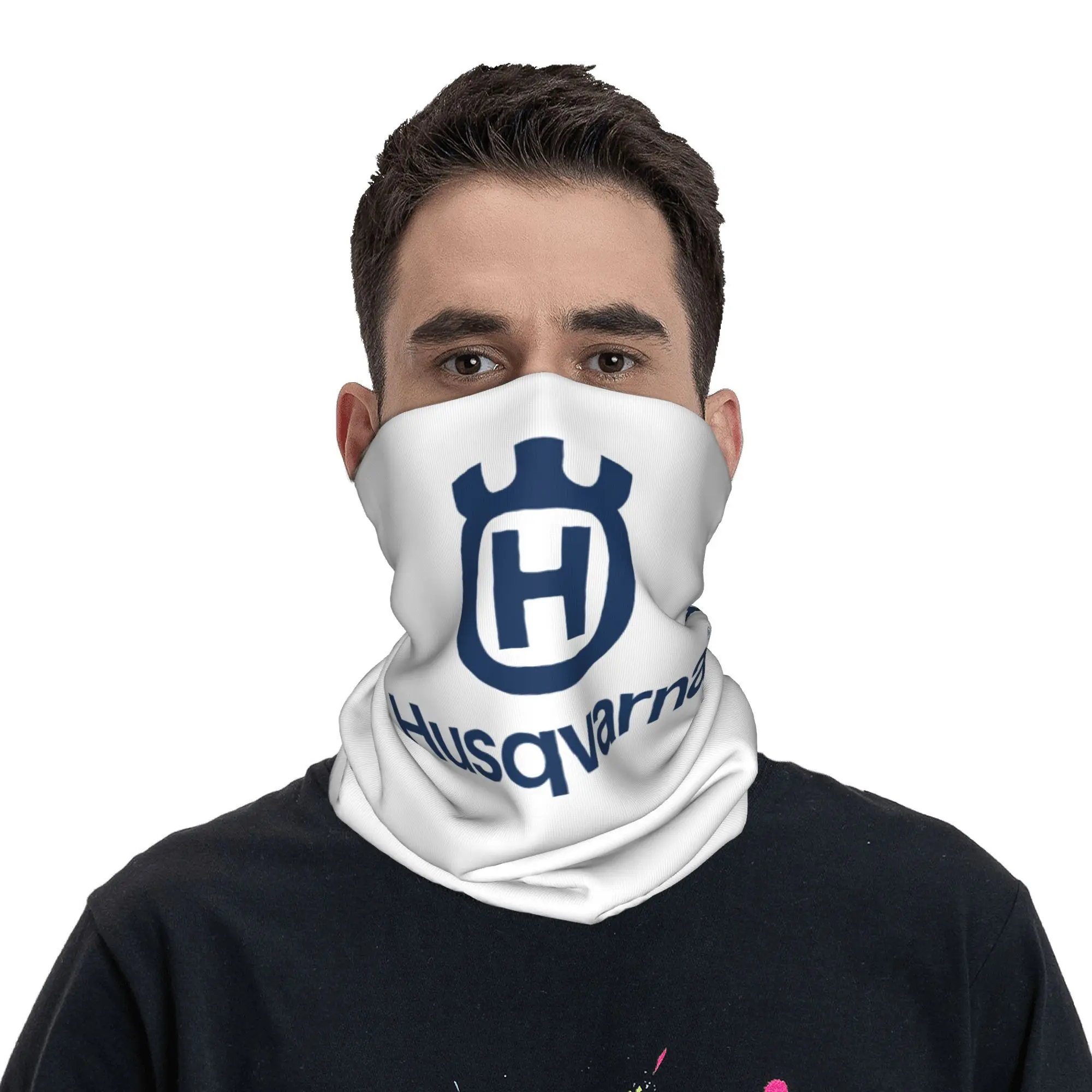 Motor Racing Motorcycle Husqvarnaed Bandana Neck Cover Printed Balaclavas Mask Scarf Warm Cycling Running Men Adult Breathable