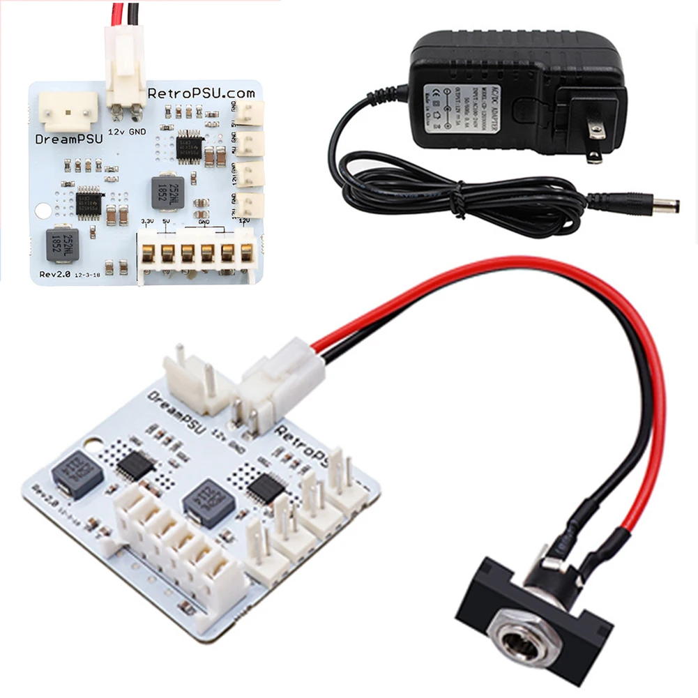 DreamPSU Rev2.0 DC Console Original Power Supply 12V Direct Current Power-Supply Replace Power Supply Board for SEGA Dreamcast