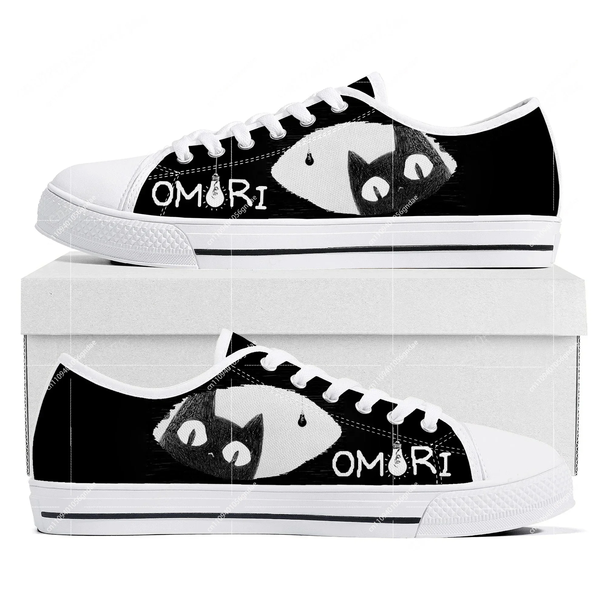 

Кроссовки Omori Low Top: модные кеды с мультяшным принтом для женщин, мужчин и подростков, парные, на заказ