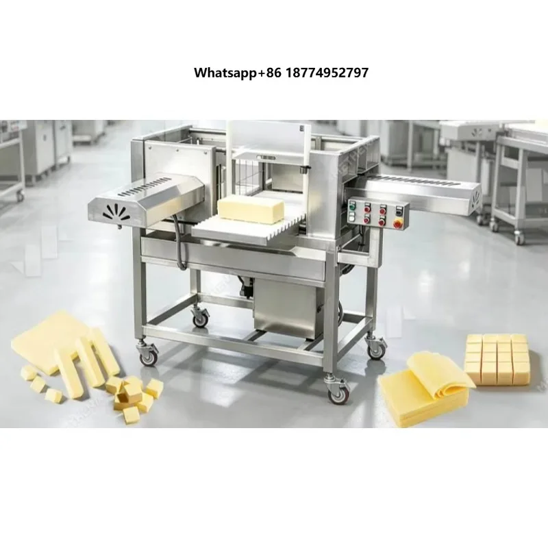 Automatic Cutter Machine Cut Mozzarella Dicing Cheese Cutting Equipment Cortadora De Queso Industrial