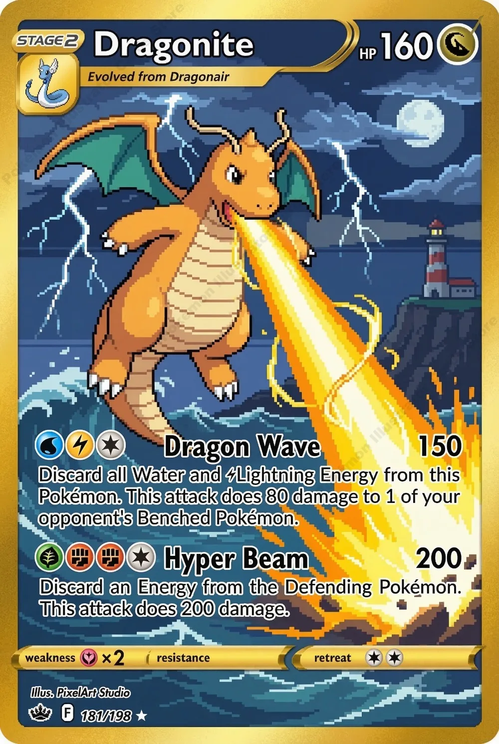 5Pcs Pokemon Cards Charizard Blastoise Venusaur Mewtwo Dragonite Pixel Style PTCG Game Cards Anime Rare Holo Cards Pokemon Gift view 6