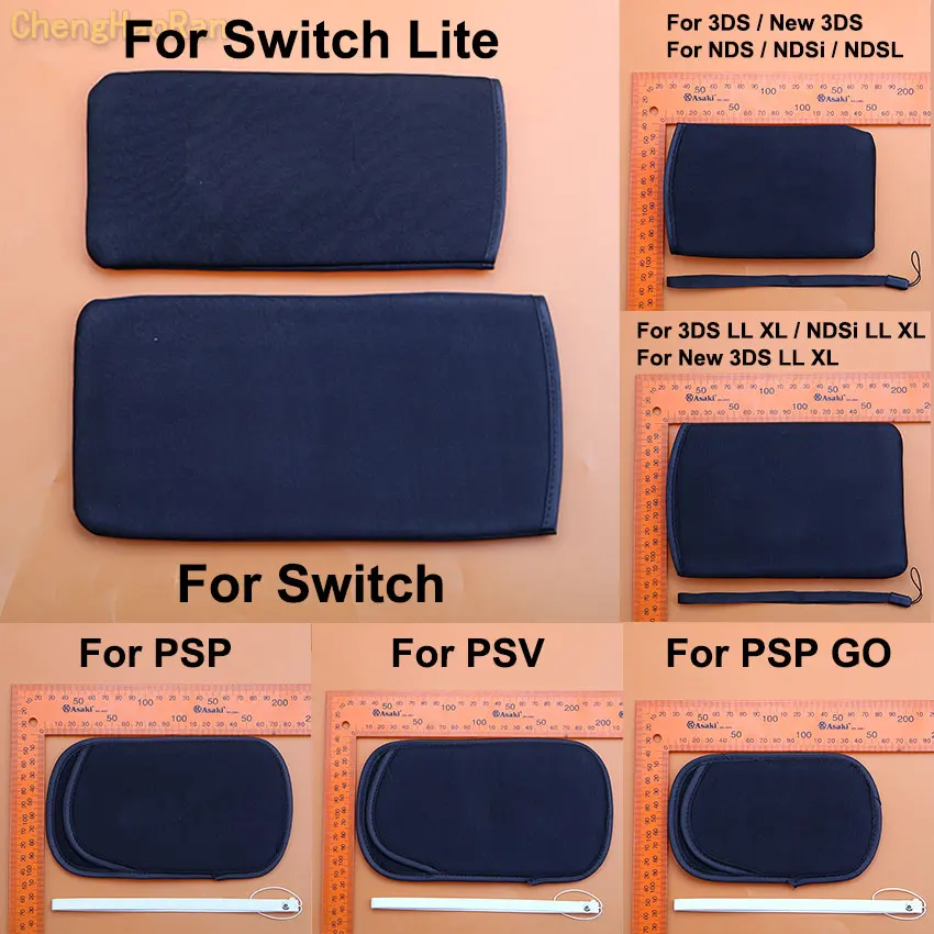 

Sponge Shockproof Soft Case Portable Protective Bag W/ Hand Strap Storage Bag For PSP GO PSV 1000 2000 3000 For NS Switch Lite