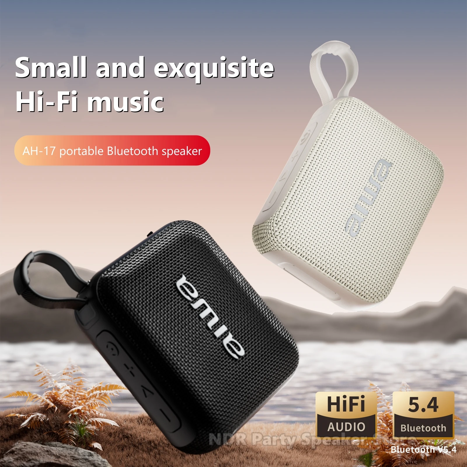 AH-17 سماعة لاسلكية تعمل بالبلوتوث مكبرات الصوت في الهواء الطلق المحمولة مقاوم للماء مضخم الصوت الموسيقى صندوق الصوت Mp3 الصوت بصوت عال Caixa De Som